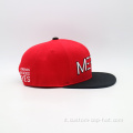 Lettera di ricamo 3D a due toni Logo Snapback Hat